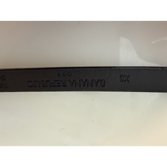 Banana Republic Dyed Calf Hair Faux Leather Brown Skinny Belt Animal‎ Print XS main image 15